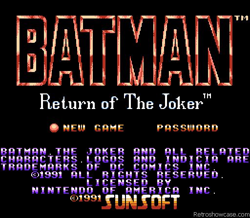 Batman Return of The Joker